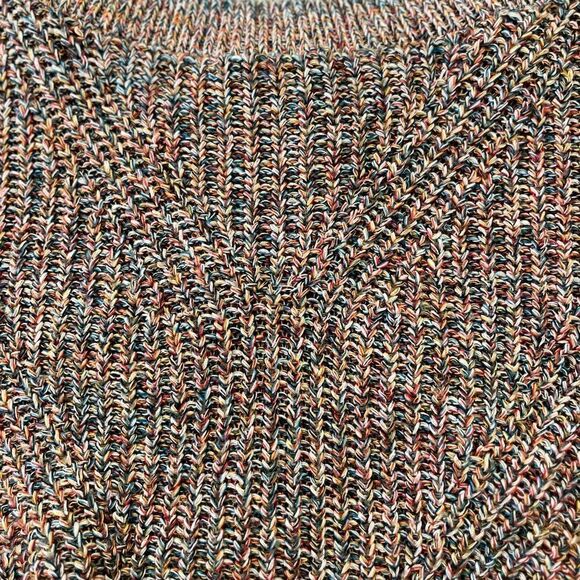 Express Colorful Crew Neck Sweater with Relaxed Fit and Chunky Knit - Picture 2 of 5